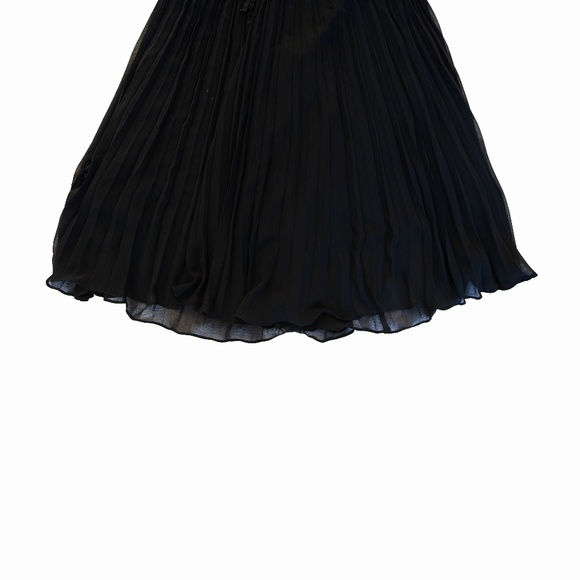Zara Black Pleated Flow Maxi Skirt - Picture 11 of 14